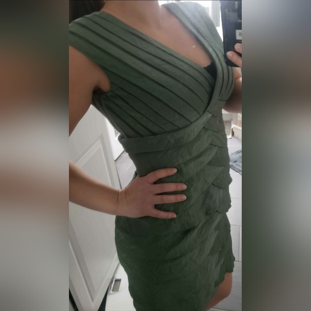 Adrianna Papell green dress